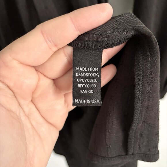 NEW Christy Dawn Black Long Sleeve Hudson Mini Dress Women’s Size XS/S Textured - Picture 5 of 9